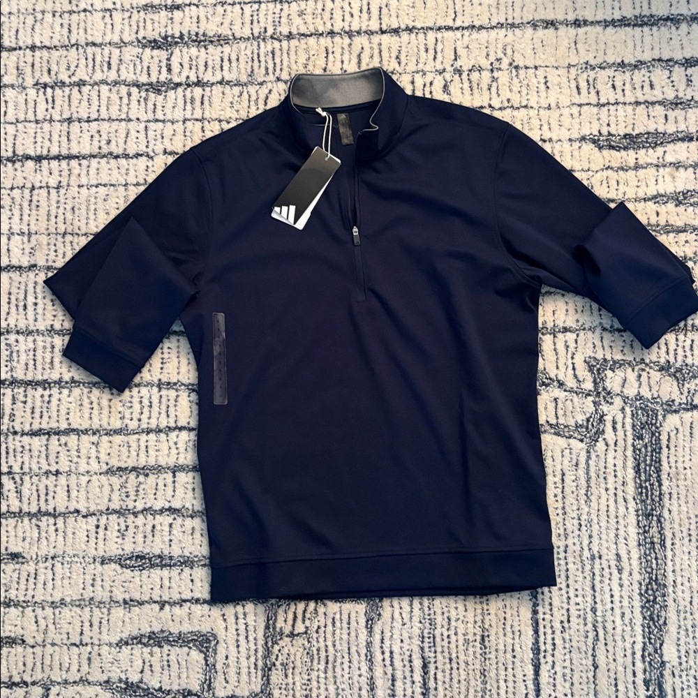 Adidas Dark Blue Half-Zip Top